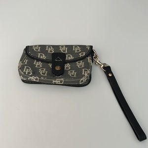 Dooney and Bourke canvas wristlet vintage